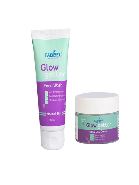

FABBEU Glow Getter Facewash & Glow Getter Cream - 150ml, White