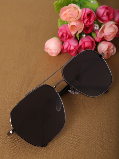 

MARC LOUIS Men Grey Lens & Black Frame Square Sunglasses MARC LOUIS 3128 GREY SG