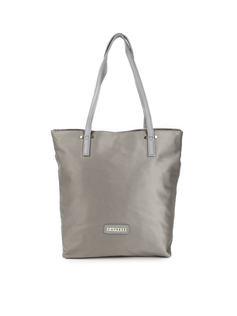 

Caprese Taupe Solid Tote Bag