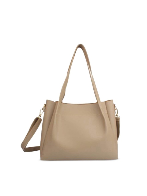 

The Mini NEEDLE Women Cream-Coloured PU Structured Shoulder Bag