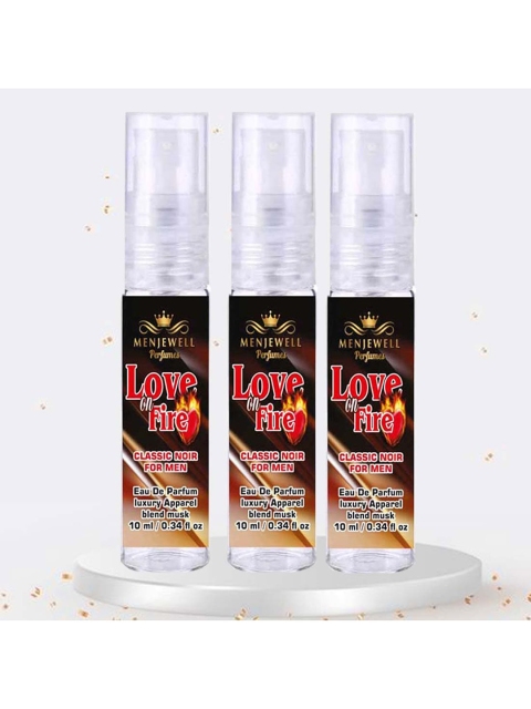 

Menjewell Set of 3 Noir Spicy Amber Juniper Eau de Parfum - 30 ml, Transparent