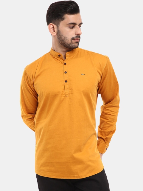 

V-Mart Men Mustard Yellow Kurta