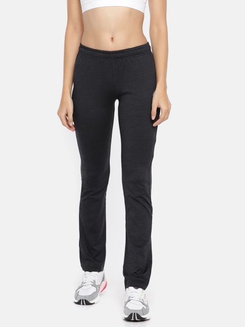 

ADIDAS Women Black & Grey Solid Workout Track Pants