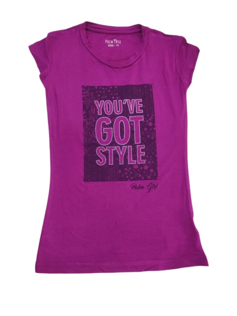 

Palm Tree Purple & vivid viola Print Top