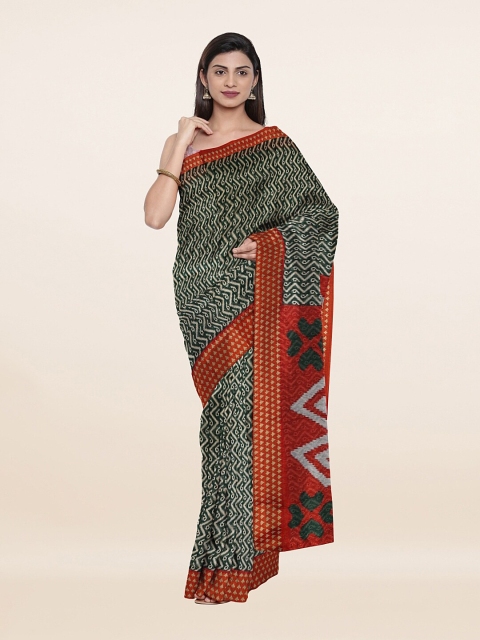 

Pothys Green & Red Saree