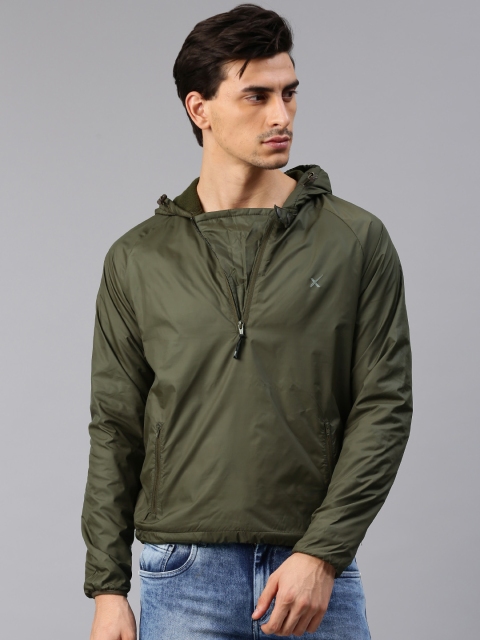 

HRX by Hrithik Roshan Men Olive Green Solid Sporty Jacket