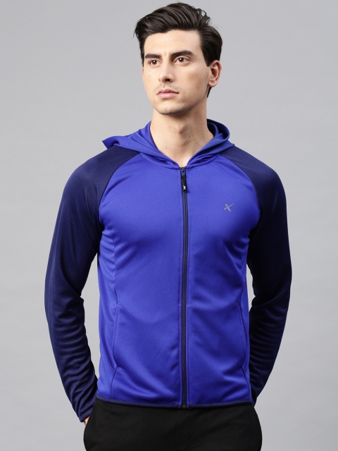 

HRX by Hrithik Roshan Men Blue Solid Sporty Jacket