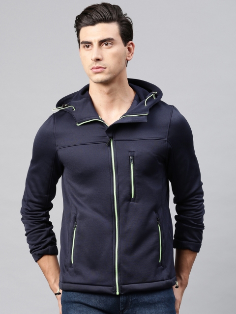 

HRX by Hrithik Roshan Men Navy Solid Sporty Jacket, Navy blue
