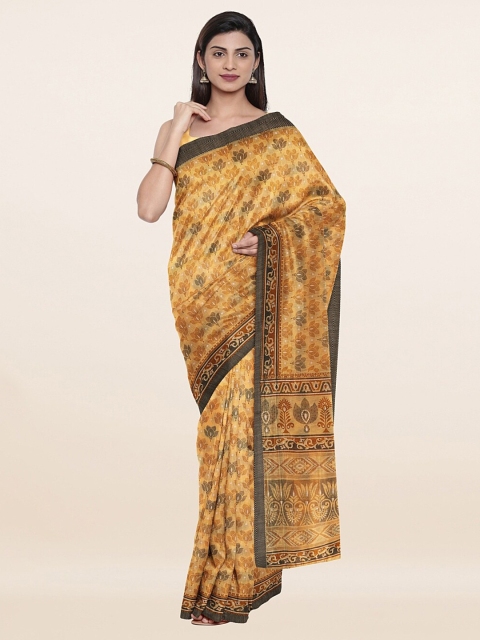 

Pothys Yellow Floral Saree