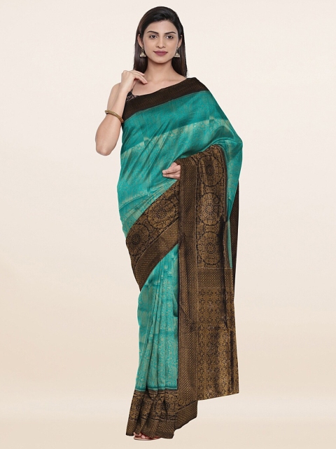

Pothys Green & Violet Woven Design Zari Art Silk Saree