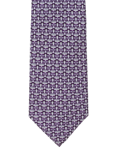

Alvaro Castagnino Purple Printed Tie