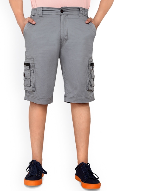 

AEROCRAFT Men Grey Cargo Shorts