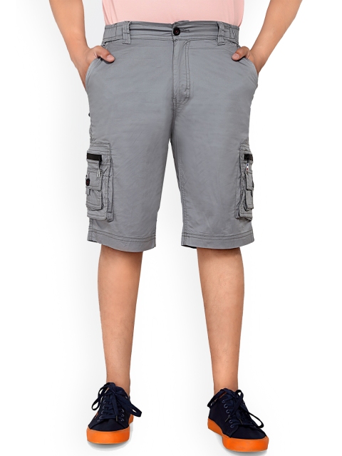 

AEROCRAFT Men Grey Cargo Shorts