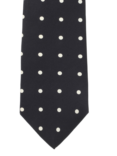 

Alvaro Castagnino Men Black Dot Patterned Tie