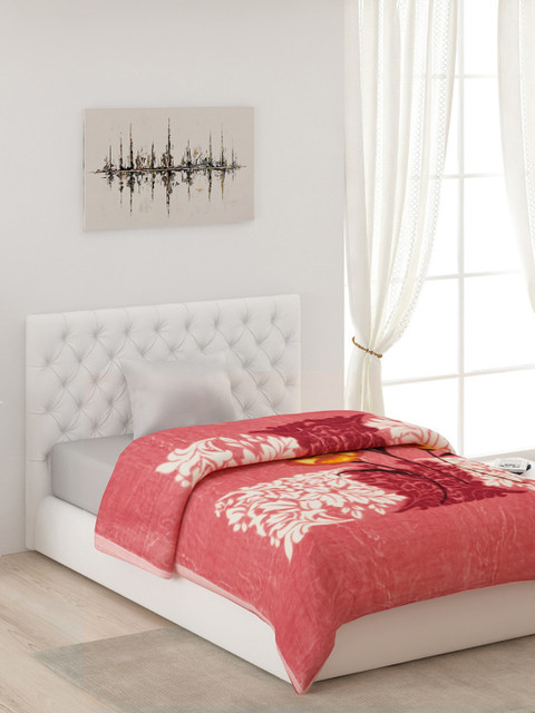 

Monte Carlo Pink & White Floral AC Room Single Bed Blanket