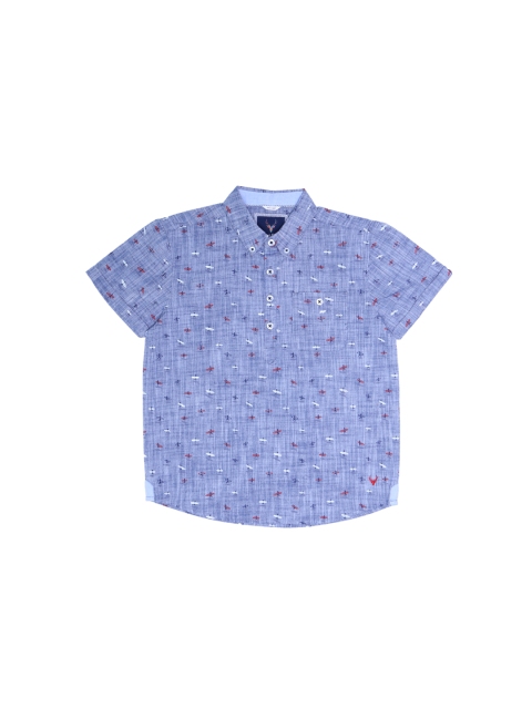 

Allen Solly Junior Boys Blue Printed Casual Shirt