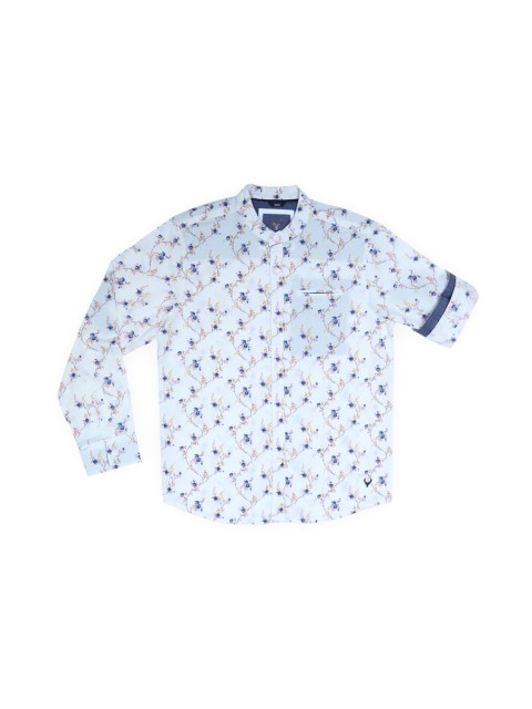 

Allen Solly Junior Boys Off-White & Blue Printed Casual Shirt