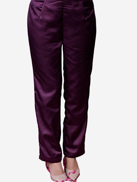 

Alaya By Stage3 Women Purple Satin Palazzos