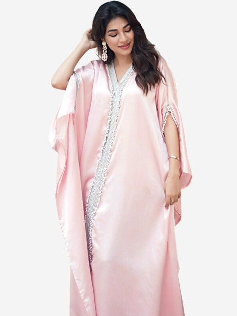 

Alaya By Stage3 Women Pink Embroidered Satin Kurta