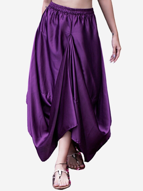 

Alaya By Stage3 Women Purple Solid Asymmetric Skirts