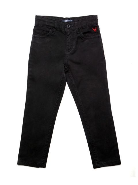 

Allen Solly Junior Boys Black Solid Trousers