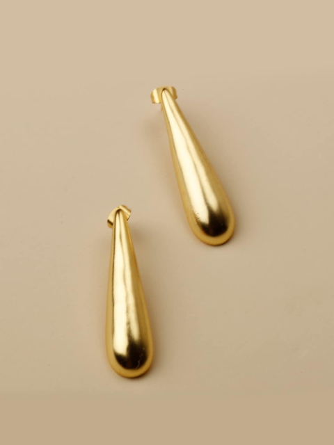 

STILSKII Gold-Toned Contemporary Drop Earrings