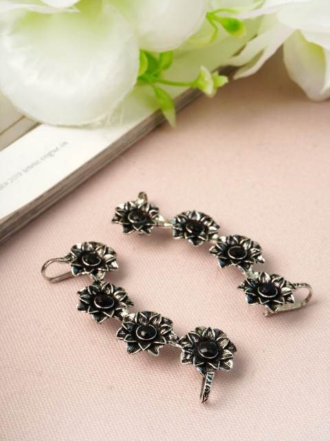 

Urmika Black Classic Jhumkas Earrings