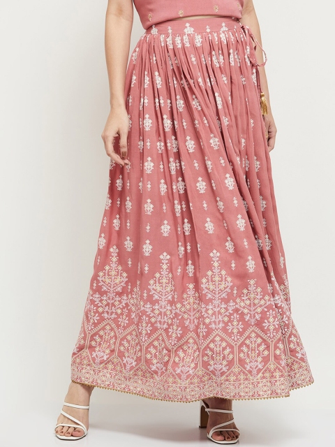 

max Women Pink Printed Skirts