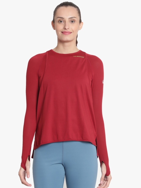 

Wearjukebox Women Maroon Solid Tank Top