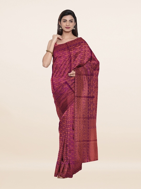 

Pothys Violet & Red Woven Design Zari Art Silk Saree