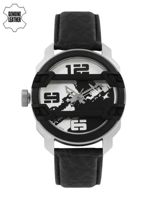 

Fastrack Men Silver-Toned & Black Analogue Watch 3153KL01