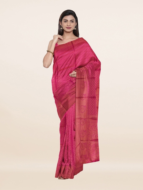 

Pothys Pink Woven Design Zari Art Silk Saree