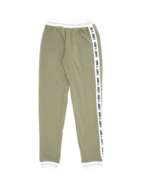 

Gini and Jony Girls Green Solid Cotton Track Pants