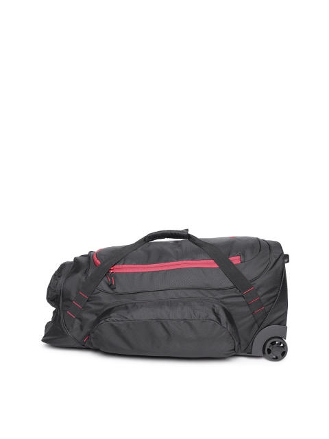 

Wildcraft Unisex Black Voyager 26 Trolley Duffel Bag