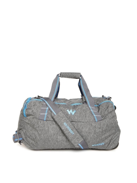

Wildcraft Unisex Grey Melange Truant Trolley Duffel Bag with Shoulder Strap