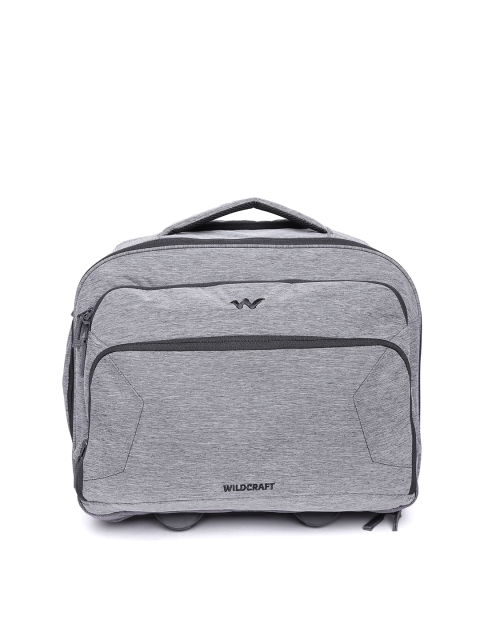 

Wildcraft Unisex Grey Voyager Overnighter Trolley Bag