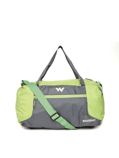 

Wildcraft Unisex Grey Nomad Self-Checked Foldable Duffel Bag with Shoulder Strap