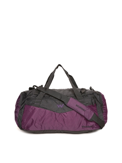 

Wildcraft Unisex Purple & Black Tzigane Colourblocked Duffel Bag