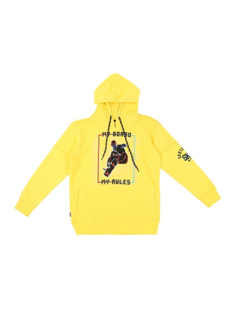 

Gini and Jony Boys Yellow Hooded Sweatshirt