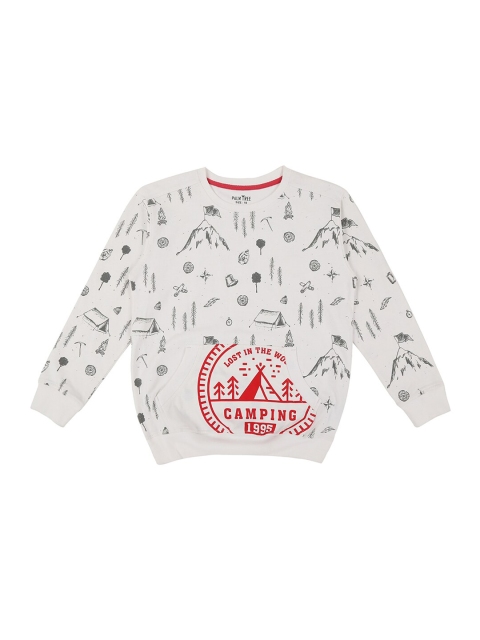 

Gini and Jony Boys Grey Printed Sweatshirt