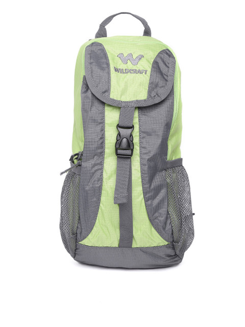 

Wildcraft Unisex Grey & Green Colourblocked Backpack