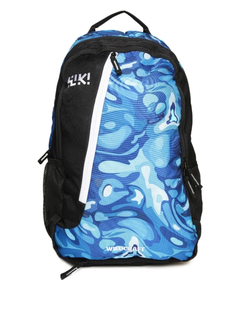 

Wildcraft Unisex Black & Blue Crate RC Camouflage Print Backpack
