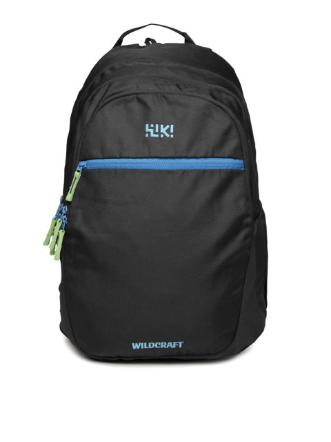 

Wiki by Wildcraft Unisex Black Solid Cuatro Backpack