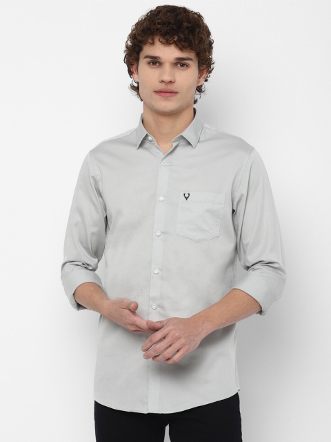 

Allen Solly Men Grey Slim Fit Casual Shirt