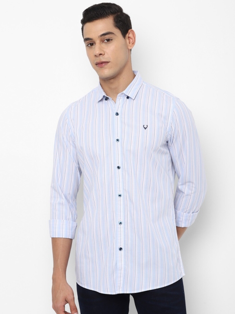 

Allen Solly Sport Men Blue Striped Casual Shirt