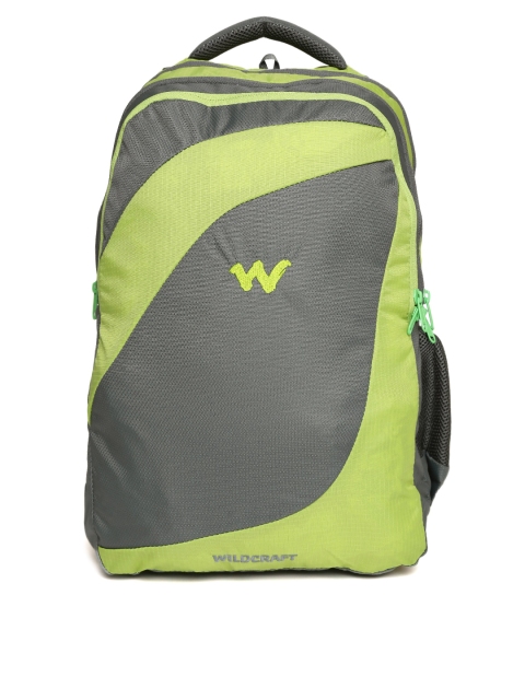 

Wildcraft Unisex Grey & Green Colourblocked Backpack