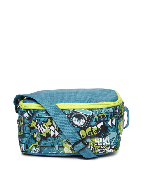 

Wiki by Wildcraft Unisex Blue & Green Graphic Print Feast Grfti Travel Pouch
