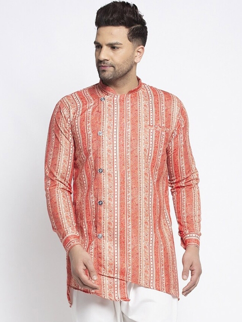 

Benstoke Multicoloured Ethnic Motifs Printed Pure Cotton Kurti, Multi