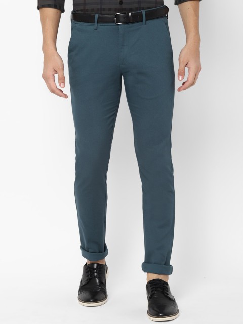 

Allen Solly Men Blue Slim Fit Trousers