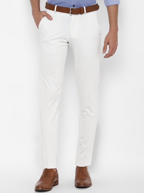 

Allen Solly Men White Slim Fit Chinos Trousers